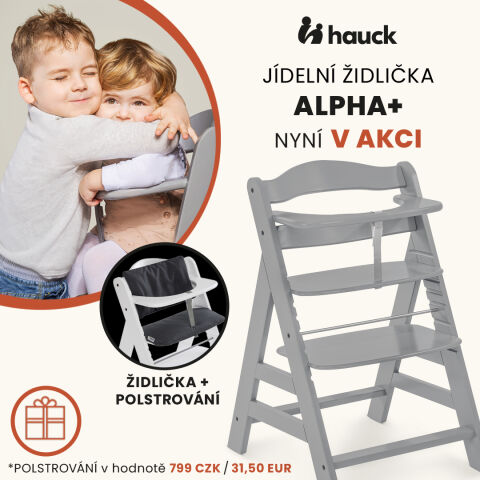 ŽIDLIČKA HAUCK ALPHA+ Grey + polstrování zdarma
