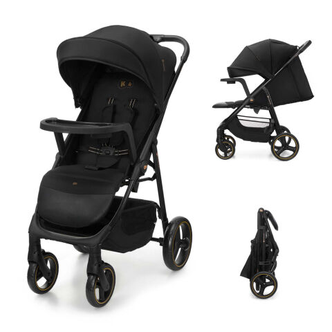 Kočárek sportovní KINDERKRAFT Trig 3 Tray - Onyx Black