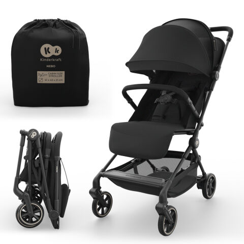 Cestovní sportovní kočárek KINDERKRAFT Nebo - Midnight Black