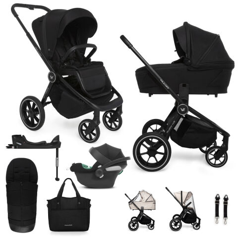 Kombinovaný kočárek Muuvo Quick 4.0 Classic black set + CYBEX Aton B2 i-Size + základna