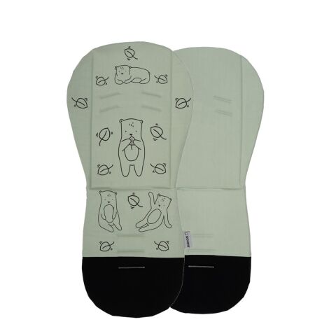 Bomimi Ada univerzální paměťová podložka do kočárku - MEDVĚD green