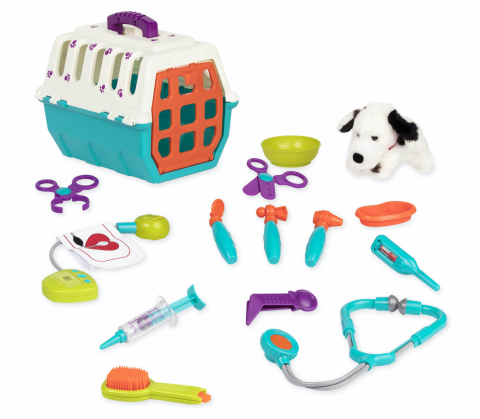 B-Toys Veterinářská sada s přepravkou Dalmatin