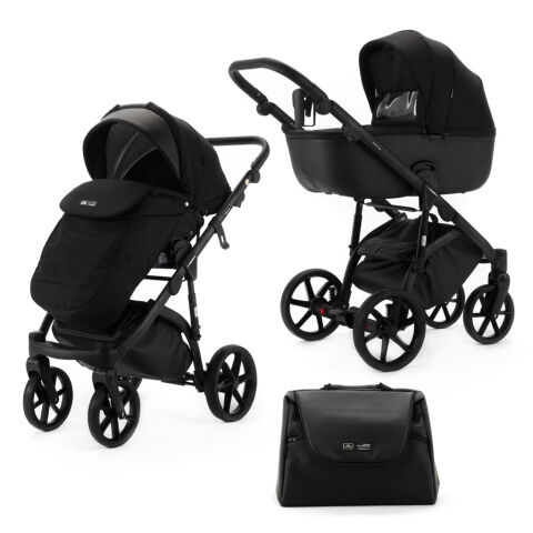 Kočárek kombinovaný 2v1 ADAMEX Nola Natura - Carbon