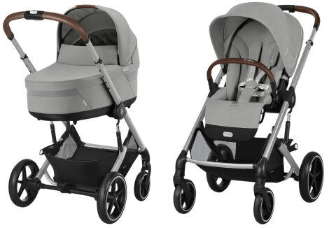 Cybex Balios S Lux 2v1 včetně korby Cot S - Stone Grey 2026