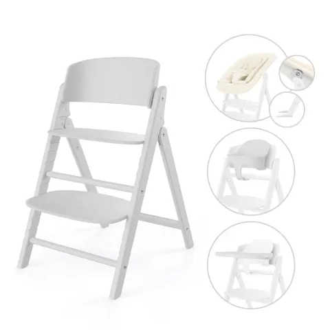 CYBEX jídelní židlička Click&Fold set 4in1 - All White