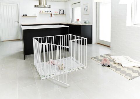 Ohrádka Babydan Square play pen bílá+matrace