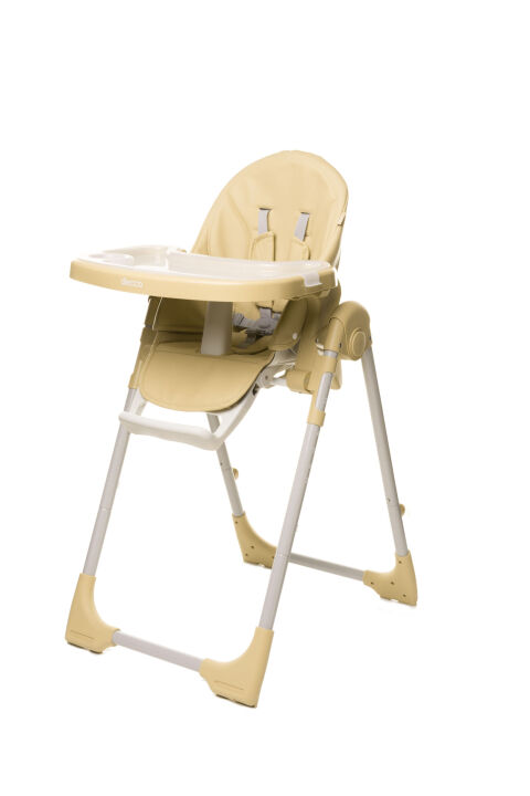 Polohovací jídelní židlička 4BABY DECCO - Camel