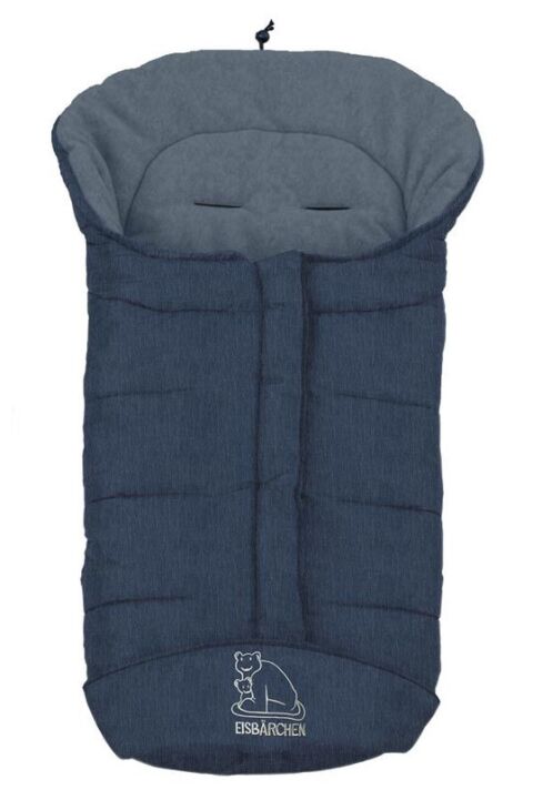 Eisbärchen zimní fusak Nylon/Fleece - modrý melír