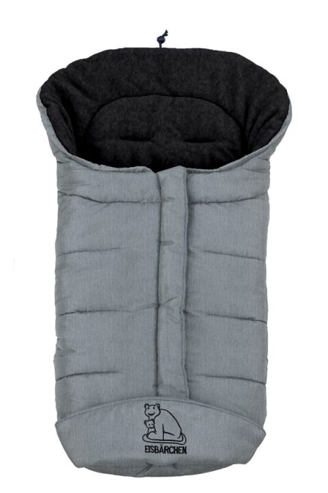 Eisbärchen zimní fusak Nylon/Fleece - světle šedý melír