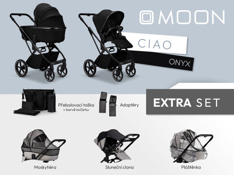 Kočárek MOON CIAO 2v1 Extra set 2026