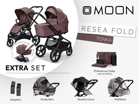 Kočárek Moon ReSea FOLD Extra Set - Tonka 2026