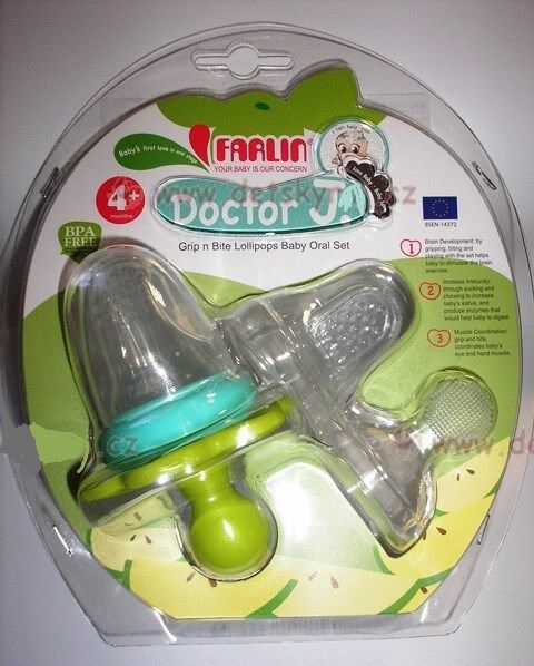 Farlin kousátko na ovoce trojkombinace - zelená