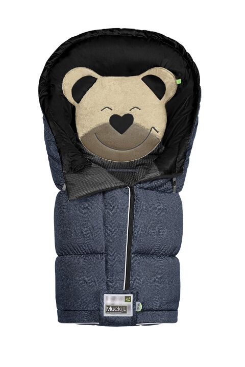 Odenwälder BabyNest Mucki L - Fashion New Woven dark night