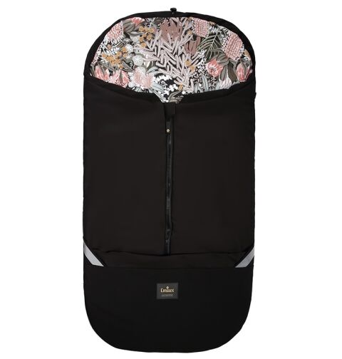 Emitex fusak 2v1 jaro-léto Cocoon Softshell - Black + Poppy