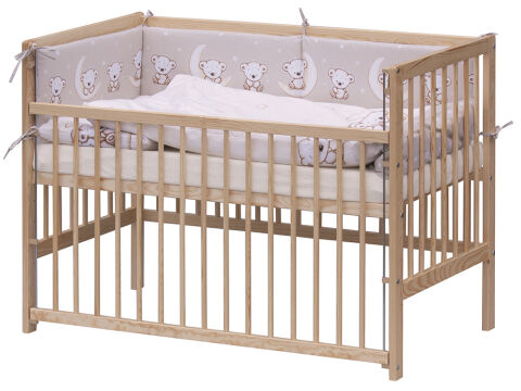 Dětská postýlka Scarlett s kompletní výbavou 120x60 cm - Toro béžová