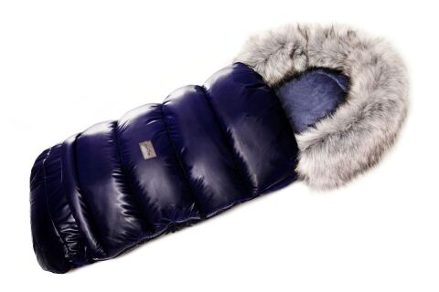 Fusak Jasmine 3v1 s kožíškem - Shine modrý