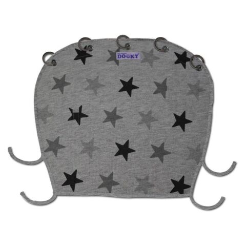 Sluneční clona Dooky Design - Grey Stars