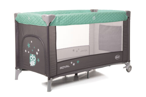 Cestovní skládací postýlka 4Baby Royal - Green