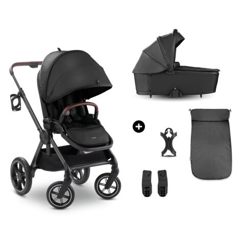 Kombinovaný kočárek Hauck Comfort N Care 2v1 - Black