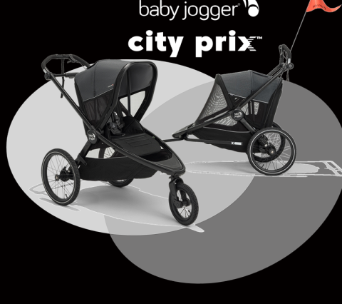 Baby Jogger City Prix 2v1 sportovní kočárek + vozík za kolo 