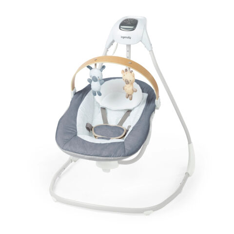INGENUITY Houpačka pohupující hudební ™ 0m+, do 9kg - Chambray