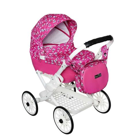 Kočárek pro panenky JASMINE Kids - Fialka 05