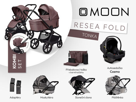 Kočárek Moon ReSea FOLD Kombi Set - Tonka 2026