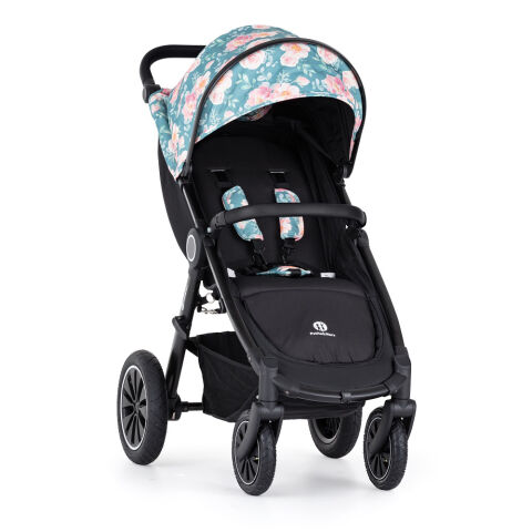 PETITE&MARS Kočárek sportovní Street2 Air Black - Limited 100 Roses