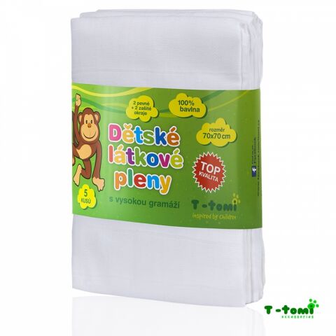Látkové TETRA pleny T-Tomi, sada 5 kusů