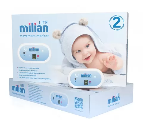 Monitor dechu do postýlky Milian Lite 2 dvěma sensorovými podložkami