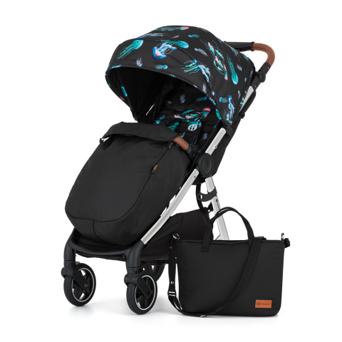 Sportovní kočárek Petite&Mars Royal 3 Silver - Limited100 Jellyfish