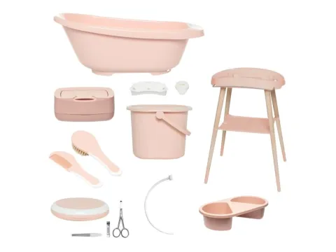 Digitální koupací sada Bébé-jou Sense Plus 8 dílná - Pale Pink