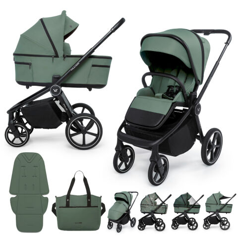 MUUVO Fold kombinovaný kočárek 2v1 - Pine Green