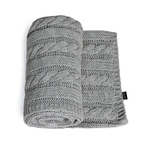Pletená deka Jasmine 80x105cm - Grey