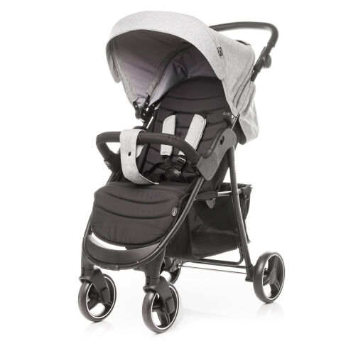 Kočárek 4Baby Rapid - Melange Light Grey