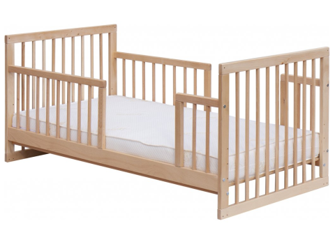 Postýlka Scarlett Kombi s vyndavacími příčkami buk 140x70 cm