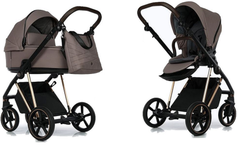 Kombinovaný kočárek Roan IVI - Cocoa Rose Gold