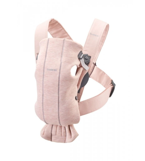 BabyBjörn Nosítko Mini - 3D Jersey Light pink 