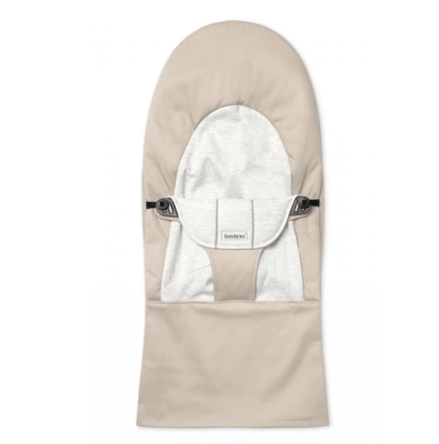 BabyBjörn Potah na lehátko - Soft Beige/Grey Woven
