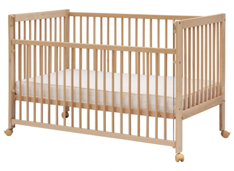 Postýlka se stahovacím bokem Scarlett Perta buk 140 x 70 cm - Přírodní