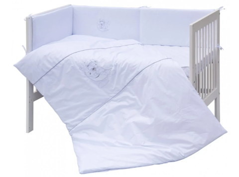 Souprava do postýlky Scarlett  6 dílů 100 x 135 cm - Péťa bílá