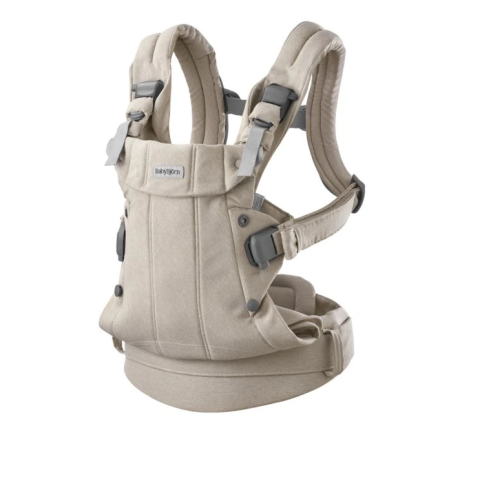 Nosítko Babybjorn HARMONY Woven - Light Beige mélange 