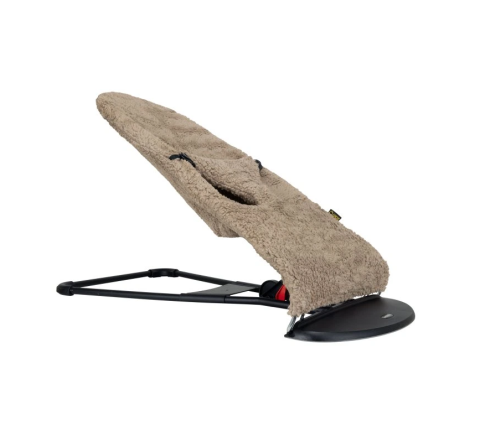 BabyBjörn Potah na lehátko UKJE Teddy Taupe huňatý světle hnědý