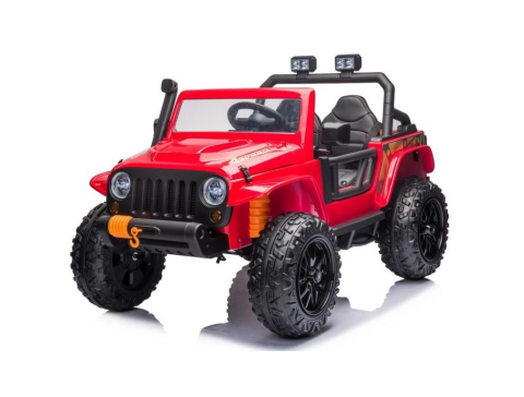 Elektrické autíčko Jeep 4Speed 24V 4x200W s dálkovým ovládáním - Červené