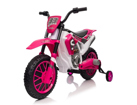 Dětská elektrická motorka XMX616 EVA kola 12V 7Ah - Růžová