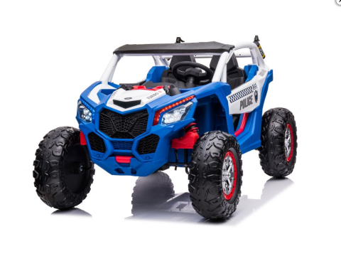 Elektrické autíčko Buggy Turbo 24V 4x200W dálkové ovládání - Modré Policie