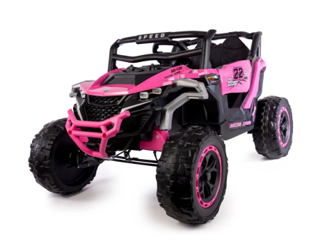 Elektrické autíčko Buggy Racing Speed 22 4x4 12V10Ah 180W dálkové ovládání - Růžové