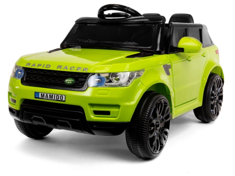 Elektrické autíčko Land Rapid Racer 2x6V, dálkové ovládání - Zelené
