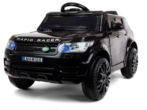 Elektrické autíčko Land Rapid Racer 2x6V, dálkové ovládání - Černé