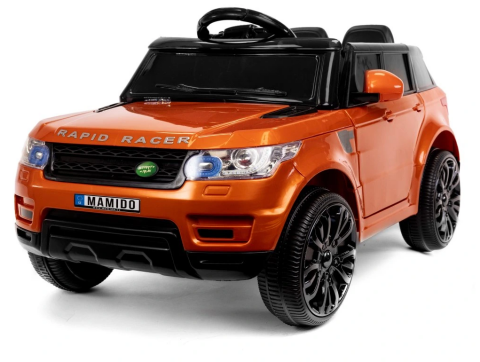 Elektrické autíčko Land Rapid Racer 2x6V, dálkové ovládání - Oranžové